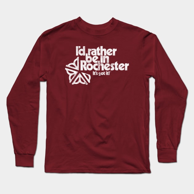 I'd Rather be in Rochester! Long Sleeve T-Shirt by todd_stahl_art